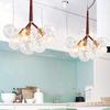 Aiwen Bubble Glass Chandelier Lighting Suspension Light Ceiling Light Pendant Lamp Pendant Light 3 Lights in 9 Glass Ball Feature Modern Simple Home Ceiling Light Fixture (Bulbs Not Included) view 2