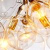 Aiwen Bubble Glass Chandelier Lighting Suspension Light Ceiling Light Pendant Lamp Pendant Light 3 Lights in 9 Glass Ball Feature Modern Simple Home Ceiling Light Fixture (Bulbs Not Included) view 4