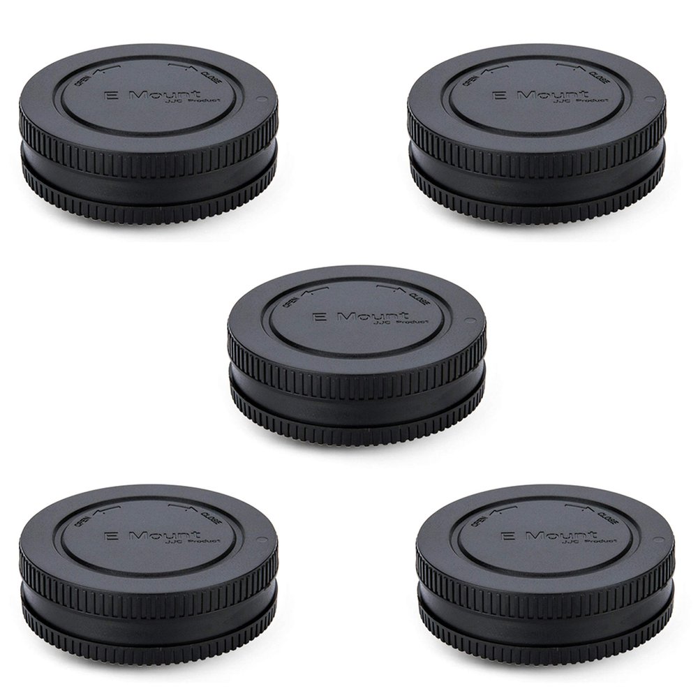 5 Pack Body Cap and Rear Lens Cover Kit for Sony A7 A7II A7III A7IV A7S A7SII A7SIII A7R A7RII A7RIII A7RIV A7RV A7C A7CII A9 A9II A6700 A6600 A6500 A6400 A6300 A6100 A6000 A5100 ZV-E1 ZV-E10 & More