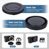 5 Pack Body Cap and Rear Lens Cover Kit for Sony A7 A7II A7III A7IV A7S A7SII A7SIII A7R A7RII A7RIII A7RIV A7RV A7C A7CII A9 A9II A6700 A6600 A6500 A6400 A6300 A6100 A6000 A5100 ZV-E1 ZV-E10 & More view 2