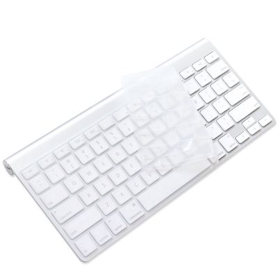ProElife Ultra Thin Silicone Keyboard Protector Cover Skin for Apple Wireless Keyboard with Bluetooth MC184LL/B (Model A1314, U.S Layout) (Not Fits Magic Keyboard), Transparent