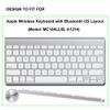 ProElife Ultra Thin Silicone Keyboard Protector Cover Skin for Apple Wireless Keyboard with Bluetooth MC184LL/B (Model A1314, U.S Layout) (Not Fits Magic Keyboard), Transparent view 2