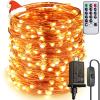 ZAECANY Super Long LED String Lights 99ft 300 LEDs Fairy String Lights with Switch/Timer, Indoor/Outdoor Copper String Lights with Remote, for Birthday Wedding Christmas, Plug in/8 Modes Warm White view 1