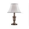 LIN XIAO HAO mayu Retro Desk Lamp E27 Minimalist Button Switch European Bedroom Bedside Metal Linen Lamp Cover Table Lamp Bronze Finish view 1