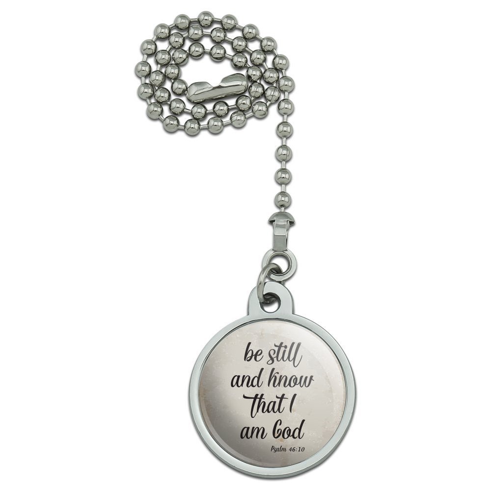 Be Still and Know That I am God Psalm Inspirational Christian Ceiling Fan