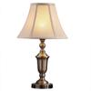LIN XIAO HAO mayu Retro Desk Lamp E27 Minimalist Button Switch European Bedroom Bedside Metal Linen Lamp Cover Table Lamp Bronze Finish view 1