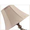 LIN XIAO HAO mayu Retro Desk Lamp E27 Minimalist Button Switch European Bedroom Bedside Metal Linen Lamp Cover Table Lamp Bronze Finish view 3