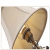 LIN XIAO HAO mayu Retro Desk Lamp E27 Minimalist Button Switch European Bedroom Bedside Metal Linen Lamp Cover Table Lamp Bronze Finish view 4