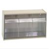 Quantum Storage Systems QTB410IV 1 Drawers Dividable Tip Out Bins Part Organizer Ivory 6" H x 12" W x 6" D view 1