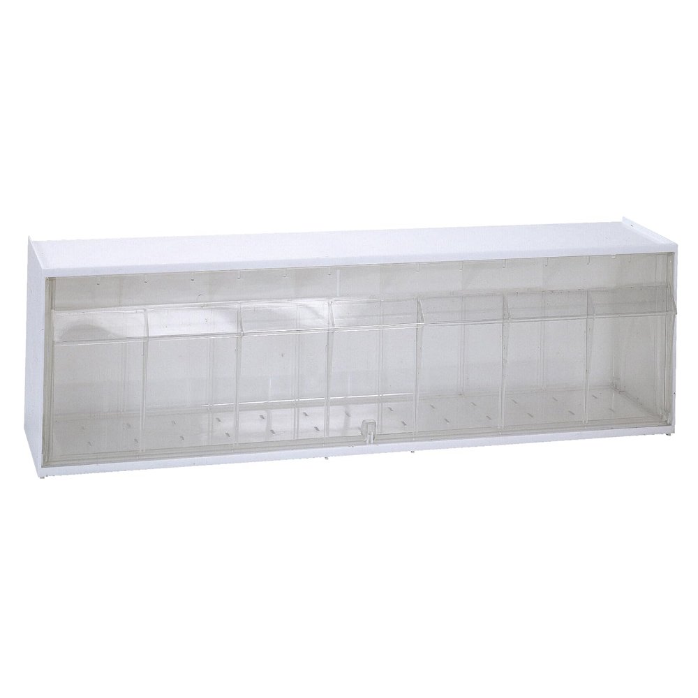 QUANTUM STORAGE SYSTEMS QTB412WT 1 Drawers Dividable Tip Out Bins Part Organizer White 6" H x 24" W x 6" D