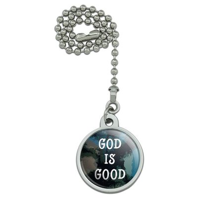 God is Good Christian Inspirational Religious Ceiling Fan and Light Pull