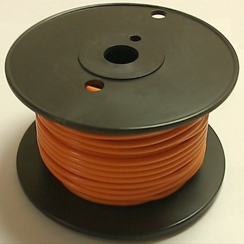 GPW Orange 18AWG Stranded 50V Automotive Hook Up Wire - 100' Roll