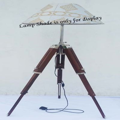 WOODEN FLOOR LAMP BASE DESIGNER TRIPOD FLOOR LAMP STAND