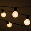 G40 White Pearl Outdoor Patio Globe String Lights (25 Foot - Green Wire) view 3