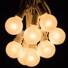 100 Foot G40 White Pearl Wedding String Lights with White Wire view 2