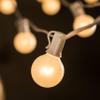 100 Foot G40 White Pearl Wedding String Lights with White Wire view 3