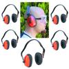 New Pack of 5 Ear Muffs Piece Loud Sound Hearing Protection Excavator Tractor Mechanic Certification Quality Comfortable Ware Dust Sanitary Protective Gear Hurricane Rebuild Hazardous Construction view 1