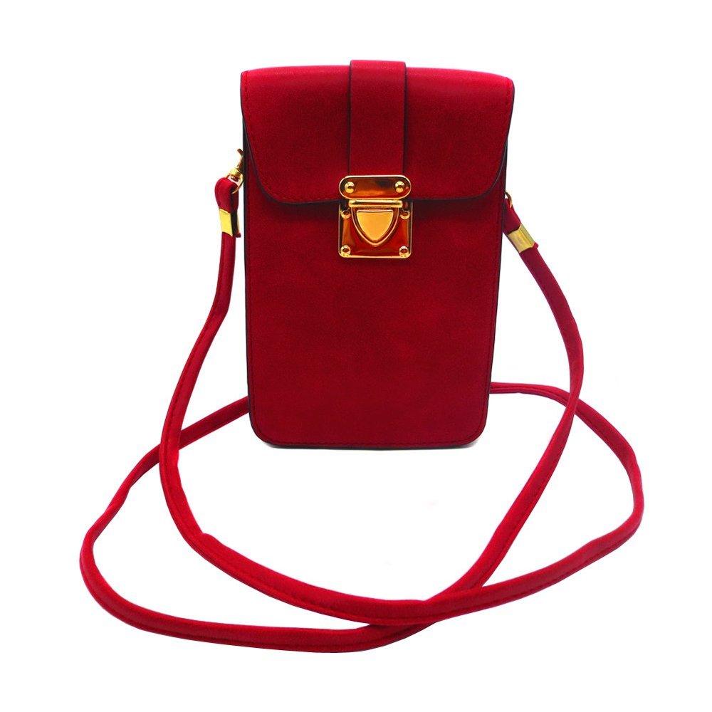 Synthetic Leather Girl's Small Crossbody Bag with Long Shoulder Strap