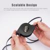 Retractable HDMI Cable Super Speed 1 M/1.8M 3 in 1 3D + 90/270 Male to Female Adapter Converter (6ft(1.8M)) view 4