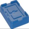 QUANTUM STORAGE SYSTEMS COV91000BL Cover for Dividable Grid Container DG91035 and DG91050, Blue, 10-Pack view 1