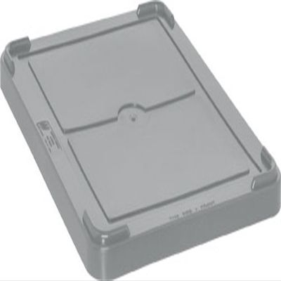 QUANTUM STORAGE SYSTEMS COV93000GY Cover for Dividable Grid Container DG93030, DG93060, DG93080 and DG93120, Gray, 3-Pack