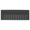 Quantum DL93080CO Conductive Long Divider Accessory Compatible with DG92050CO Grid Storage Bin for Industrial Warehouse Factory Hardware Store Electronic and Garage Shop | Black, Plastic (Pack of 6) view 1