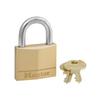 Master Lock 140D Solid Brass Keyed Different Padlock with 1-9/16-Inch Wide Body, 1/4-Inch Shackle, 4-Pack view 1