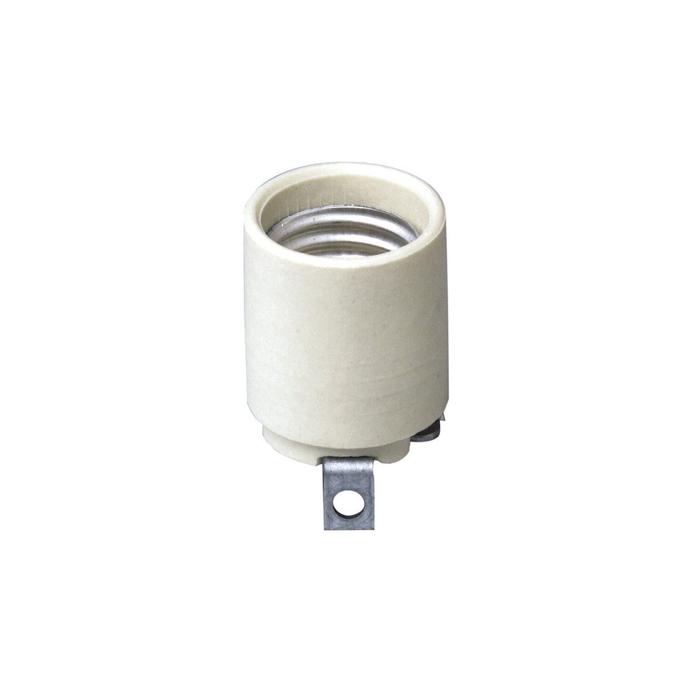 Leviton 008-03152-00F White Unglazed Porcelain Socket Lampholder
