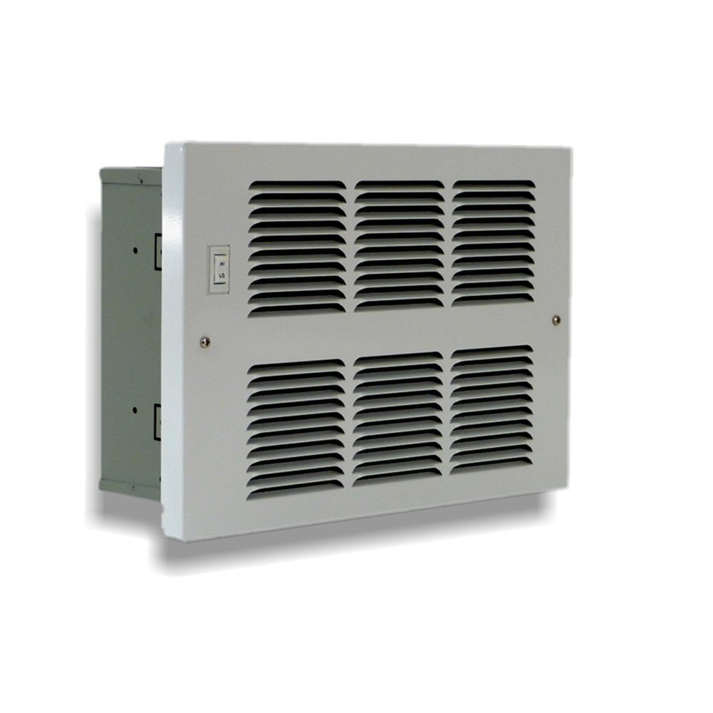 KING H1203-AS-FS-BW 120V 2500/3600BTU Hydronic Wall Heater, Bright White