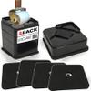 iPrimio Bed Risers 2" Lift, Heavy Duty, Stackable Square, Black, 8 Pack view 1