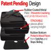iPrimio Bed Risers 2" Lift, Heavy Duty, Stackable Square, Black, 8 Pack view 2