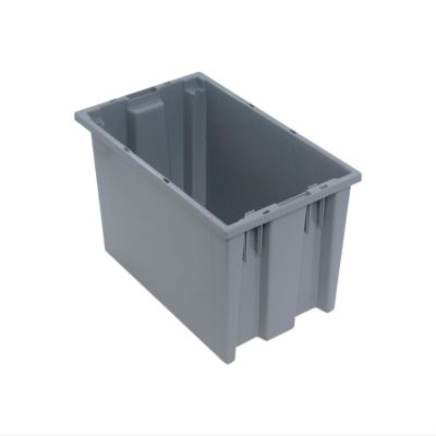 Quantum Storage snt185 Nest Totes Heavy Duty Part Organizer Bins - 18" x 11" x 9" - 6 Pack