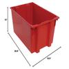 Quantum Storage snt300 Nest Totes Heavy Duty Part Organizer Bins - 29-1/2" x 19-1/2" x 15" - 3 Pack view 3