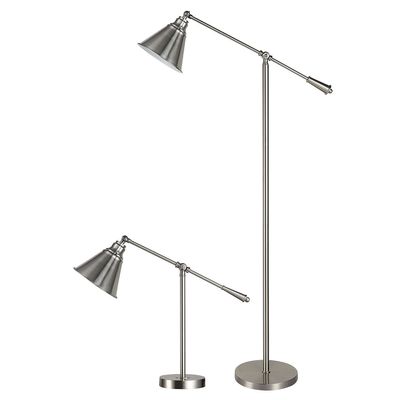 DSI Architect Lamps 2-Pack, Brushed Steel