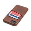 Dockem Wallet Card Case for iPhone SE 3 (2022), iPhone SE 2020, iPhone 8/7: Smooth Premium Synthetic Leather with 2 Card Holder Slots [Exec Brown] view 1