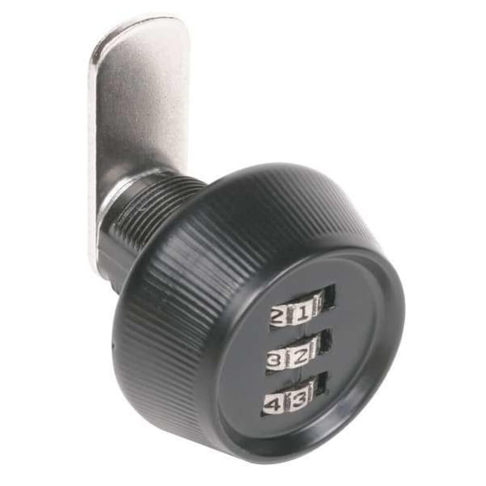 CCL Security 39021 3-Dial Combination Cam Lock, 1,000 Possible Combinations