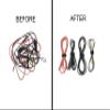 Cable Management Ties(30) 8" Reusable Self-Gripping Cord Straps- Organize Cables, Cords, and Wires- Simple Cord Organizer for Desks and Office (Black) view 4