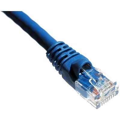 Axiom Memory SOLUTIONLC 7FT CAT6A 650MHZ S/FTP Shielded Patch Cable Molded Boot (Blue)