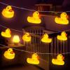 AceList 10 LED Yellow Duck String Lights for Kids Room - Interactive Squeaky, Warm White Glow, Child-Friendly Decorative Light for Nursery, Playful Bedroom Accessory view 1