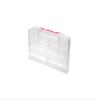 Quantum QB900 Divided Small Item Storage Box 10-1/4-Inch x 13-Inch x 2-3/8-Inch, Clear view 1