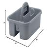 Quantum Storage Systems TC-500GY Heavy Duty Tool Caddy Gray 14" L x 19" W x 6" H 6 Pack view 2