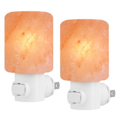 Syntus 2 Pack Himalayan Salt Lamp, Natural Crystal Salt Night Light