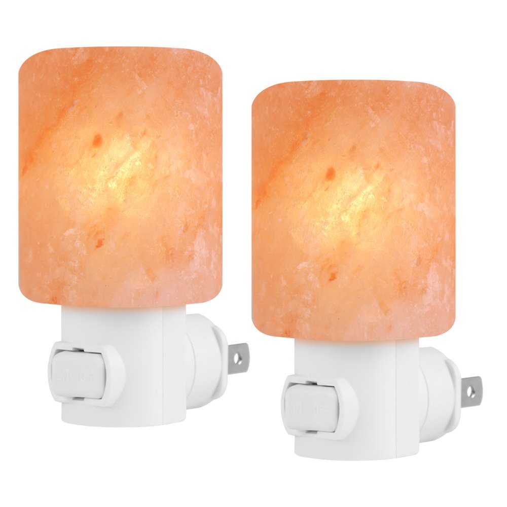 Syntus 2 Pack Himalayan Salt Lamp, Natural Crystal Salt Night Light