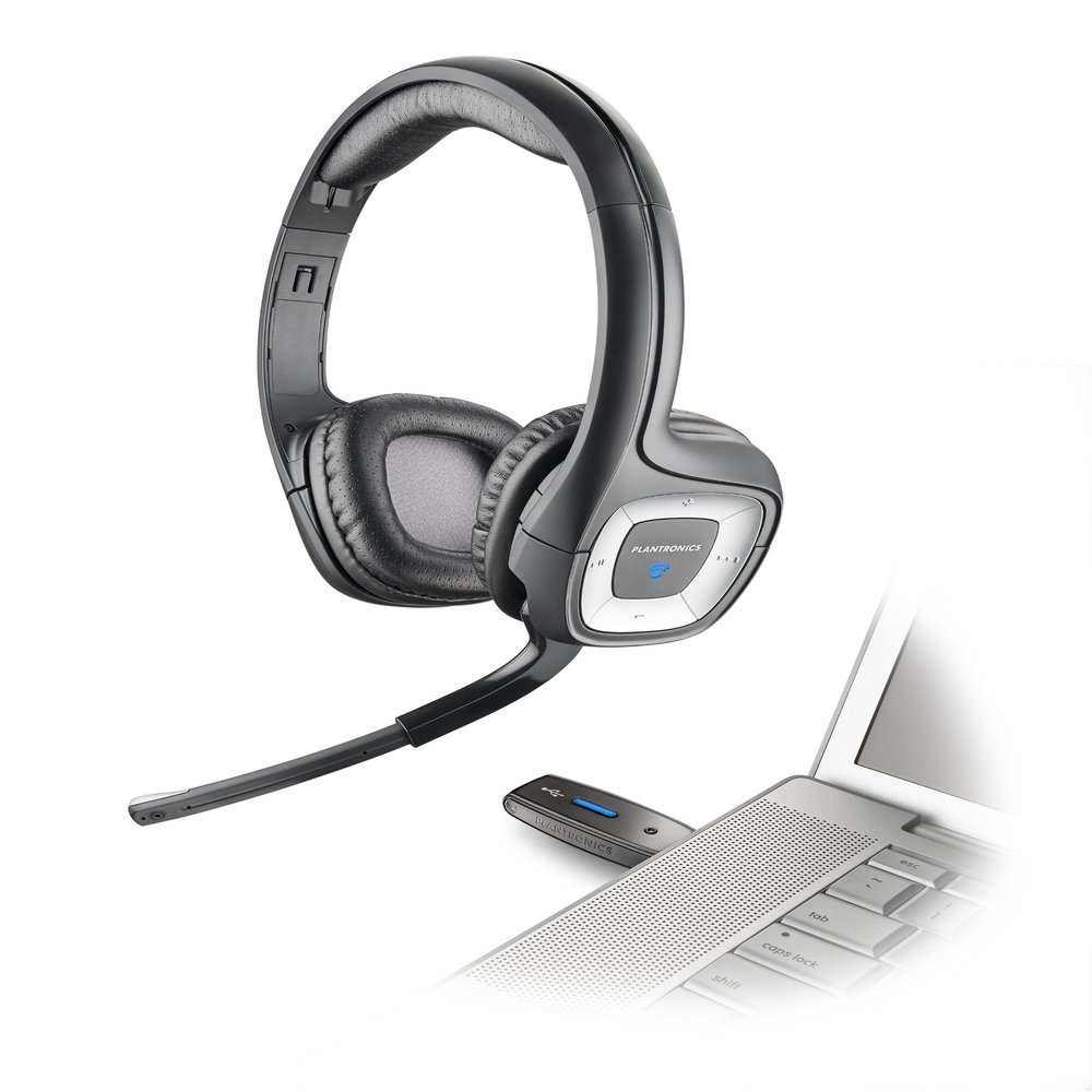New-Plantronics AUDIO995 - .Audio 955 USB Wireless Stereo Headset w/Noise Canceling Mic - PLNAUDIO995