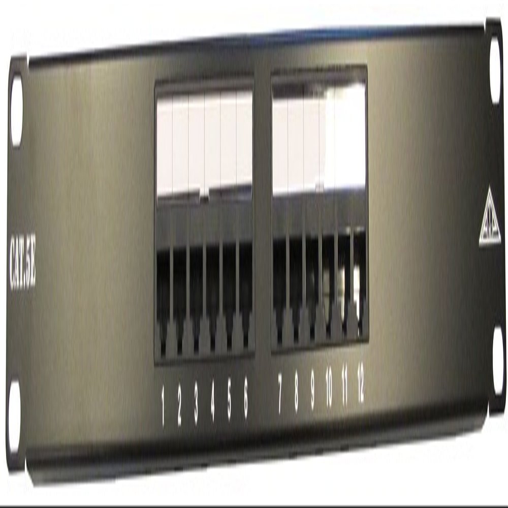 Allen Tel Products AT55B-PNL-12 12 Ports, 568A / 568B Wiring, 1 Rack Unit, 110 Termination Category 5e Patch Panel