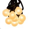 Hometown Evolution, Inc. White Pearl Outdoor Patio Globe String Lights (Commercial 100 Foot 80 Socket - G50 White Pearl 2 Inch Bulbs - Black Wire) view 1