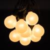 Hometown Evolution, Inc. White Pearl Outdoor Patio Globe String Lights (Commercial 100 Foot 80 Socket - G50 White Pearl 2 Inch Bulbs - Black Wire) view 2