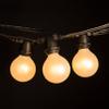 Hometown Evolution, Inc. White Pearl Outdoor Patio Globe String Lights (Commercial 100 Foot 80 Socket - G50 White Pearl 2 Inch Bulbs - Black Wire) view 3