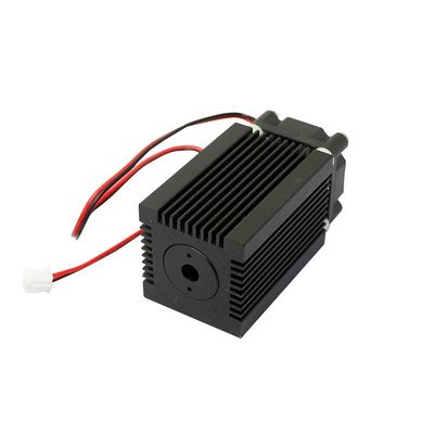 Q-BAIHE Laser Module Housing 33x33x50mm for 9.0mm to-5 Ld with 405nm-480nm Violet/Blue Coated Glass Lens & Fans