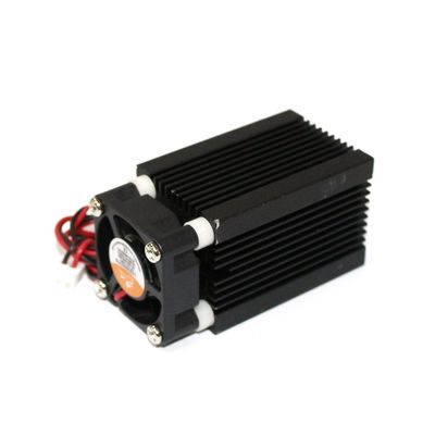 Laser Module Housing 33x33x50mm for 5.6mm To-18 Ld with 630nm-680nm Red Coated Glass Lens & Aluminium Part and Fans